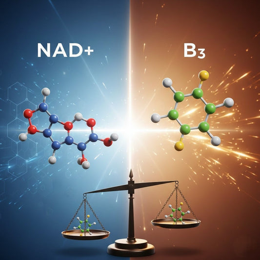 What is the difference between NAD+ and B3?