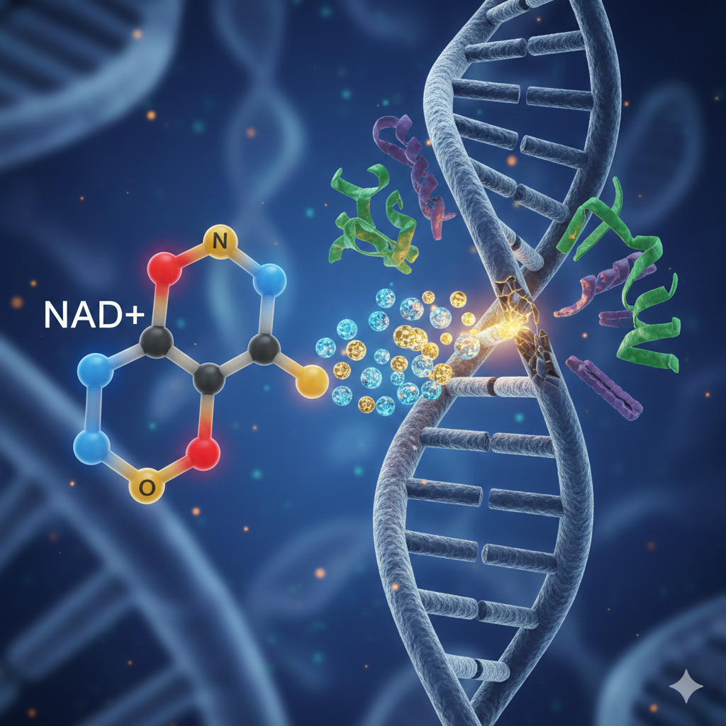 How NAD+ Supports DNA Repair and the Mechanism Behind it