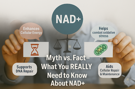 NAD+ Myths vs Facts : What you need to know about it. You will come to know the reality about NAD+.